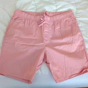 H&M soft pink chino shorts